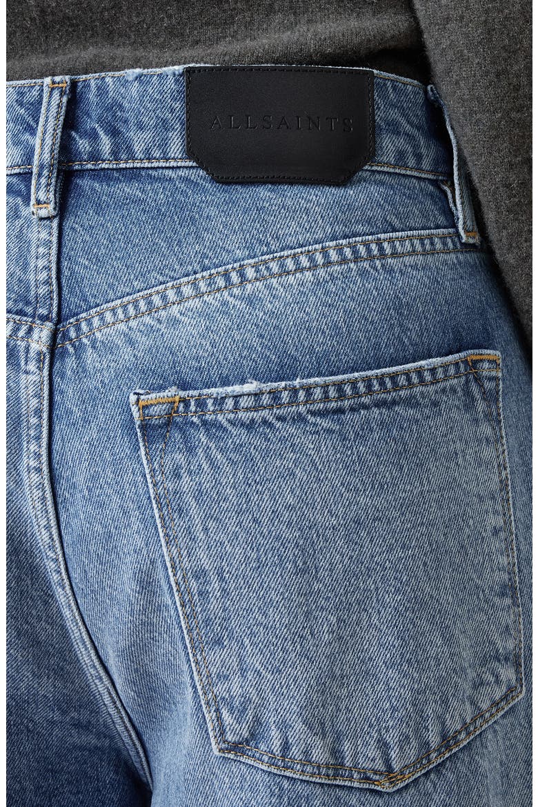 Aki Crossover Ripped Wide Leg Jeans, Alternate, color, LIGHT INDIGO