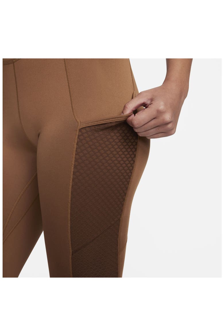 Therma-FIT One Pocket Training Leggings, Alternate, color, ALE BROWN/ CACAO WOW