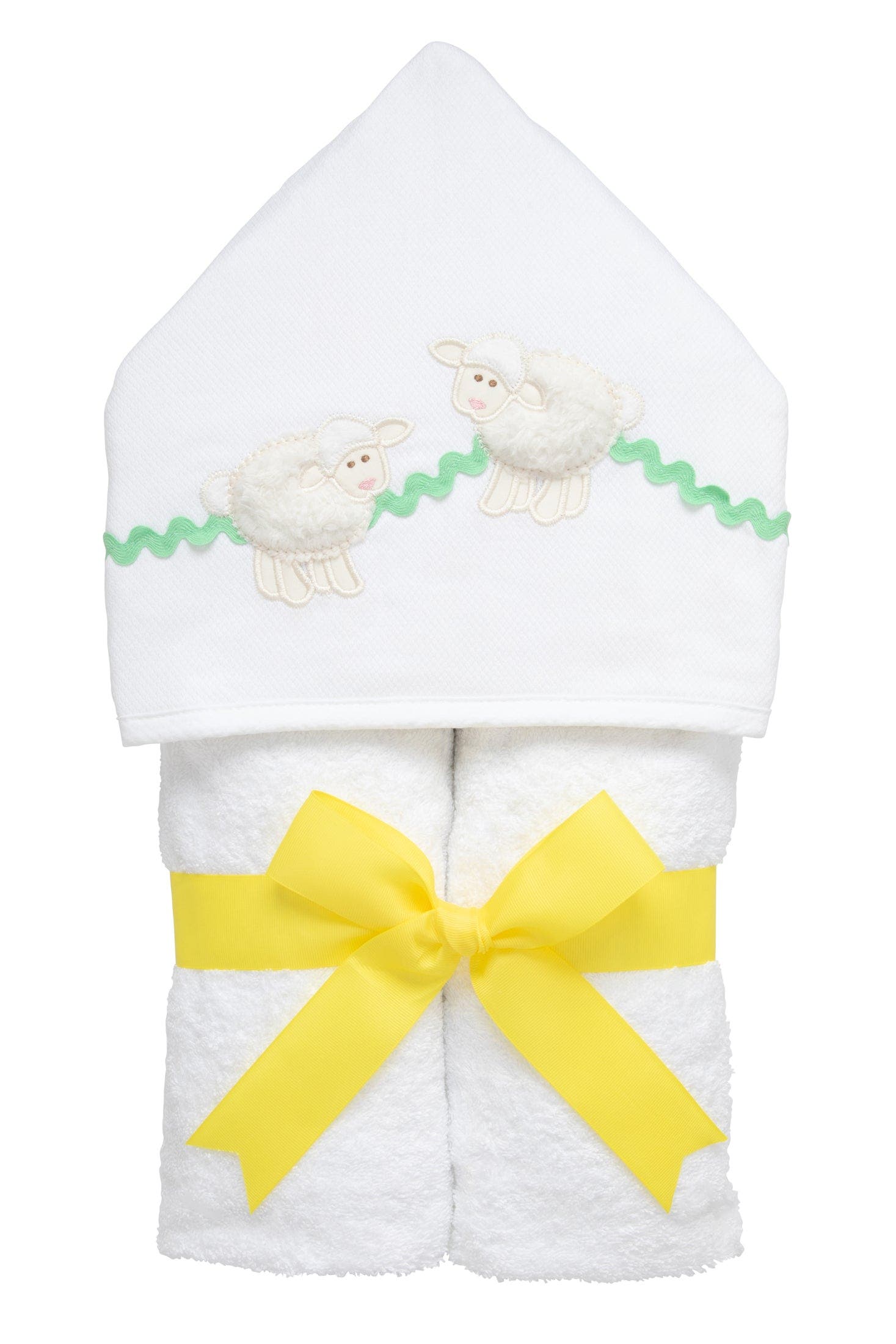 3 Marthas Playful Pals Everykid Towel in White Lamb 