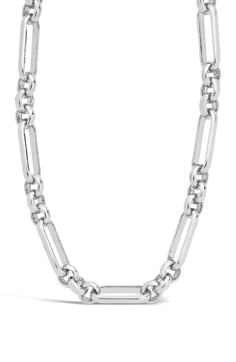 Sterling Forever Large Oval Link Chain Necklace, Alternate, color, Silver