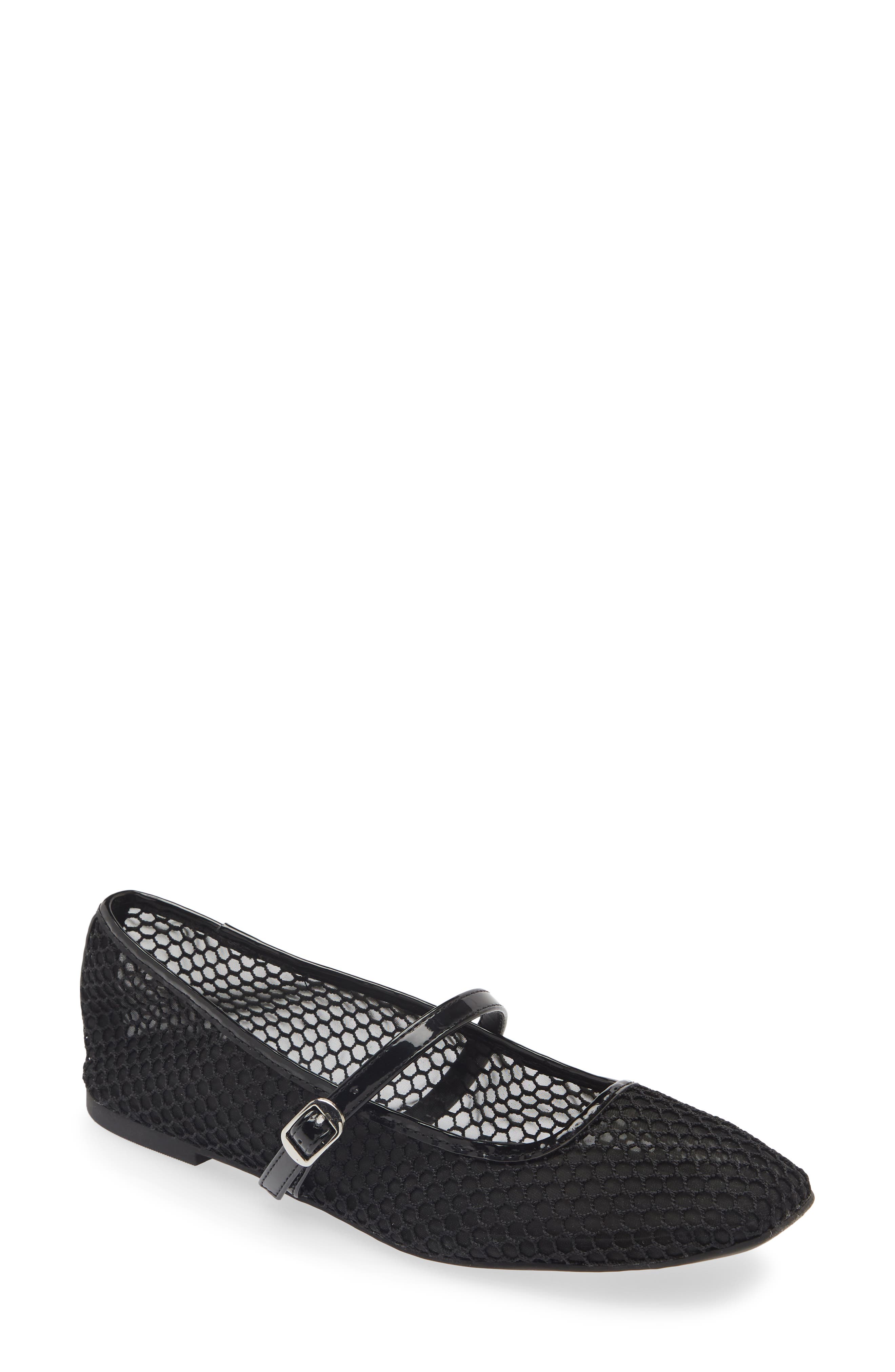 Open Edit Desi Mary Jane Mesh Flat, Main, color, 