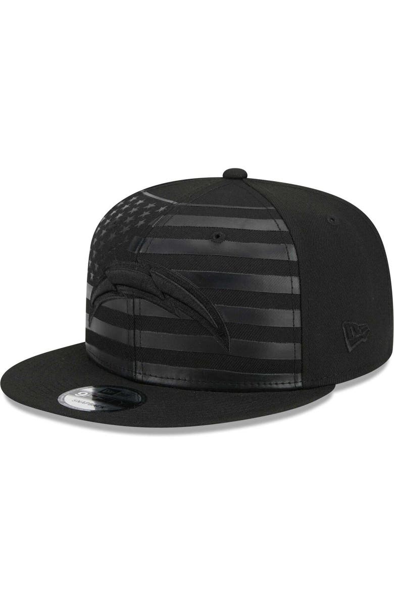 New Era Men's New Era Black Los Angeles Chargers Independent 9FIFTY Snapback Hat, Main, color,