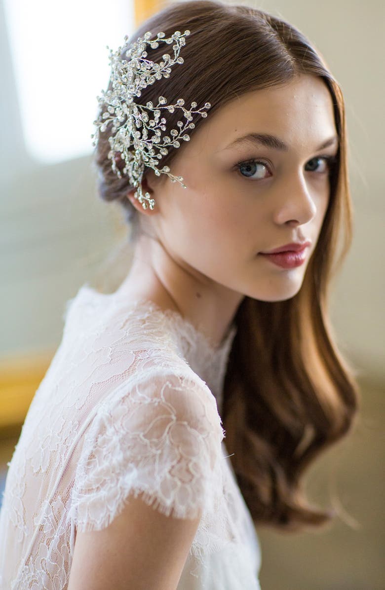 Brides & Hairpins 'Veda' Crystal Embellished Hair Comb, Alternate, color,