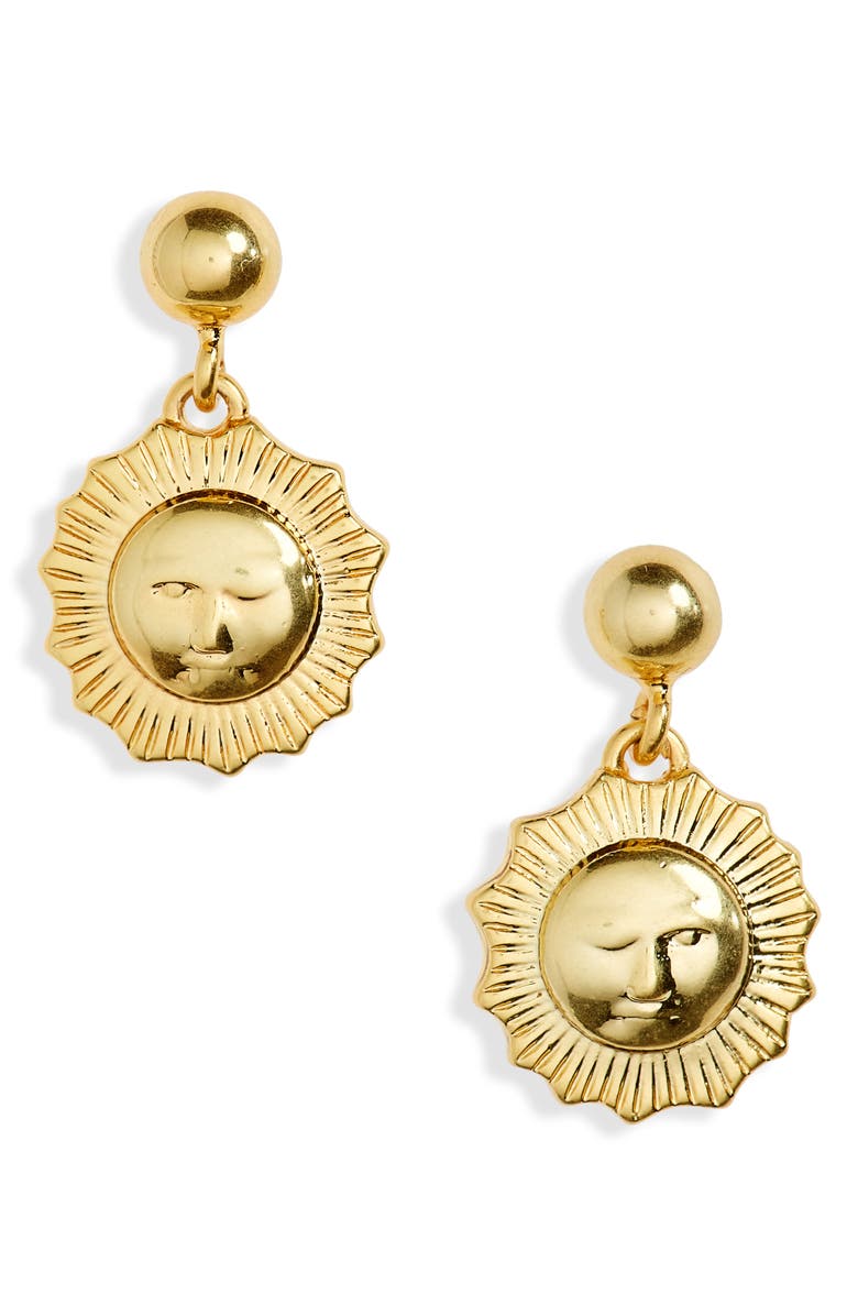 Madewell Sundial Drop Earrings, Main, color, 