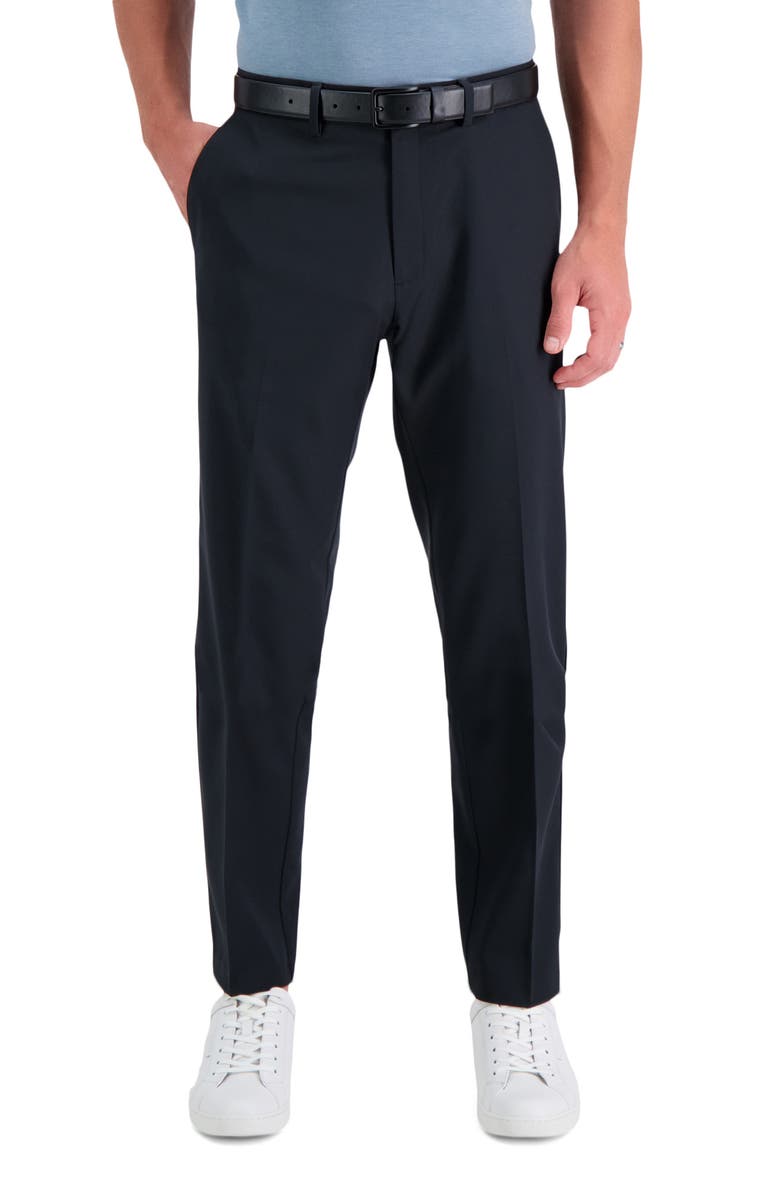 Reaction Kenneth Cole Twill Stretch Slim Fit Dress Pants, Main, color, Black