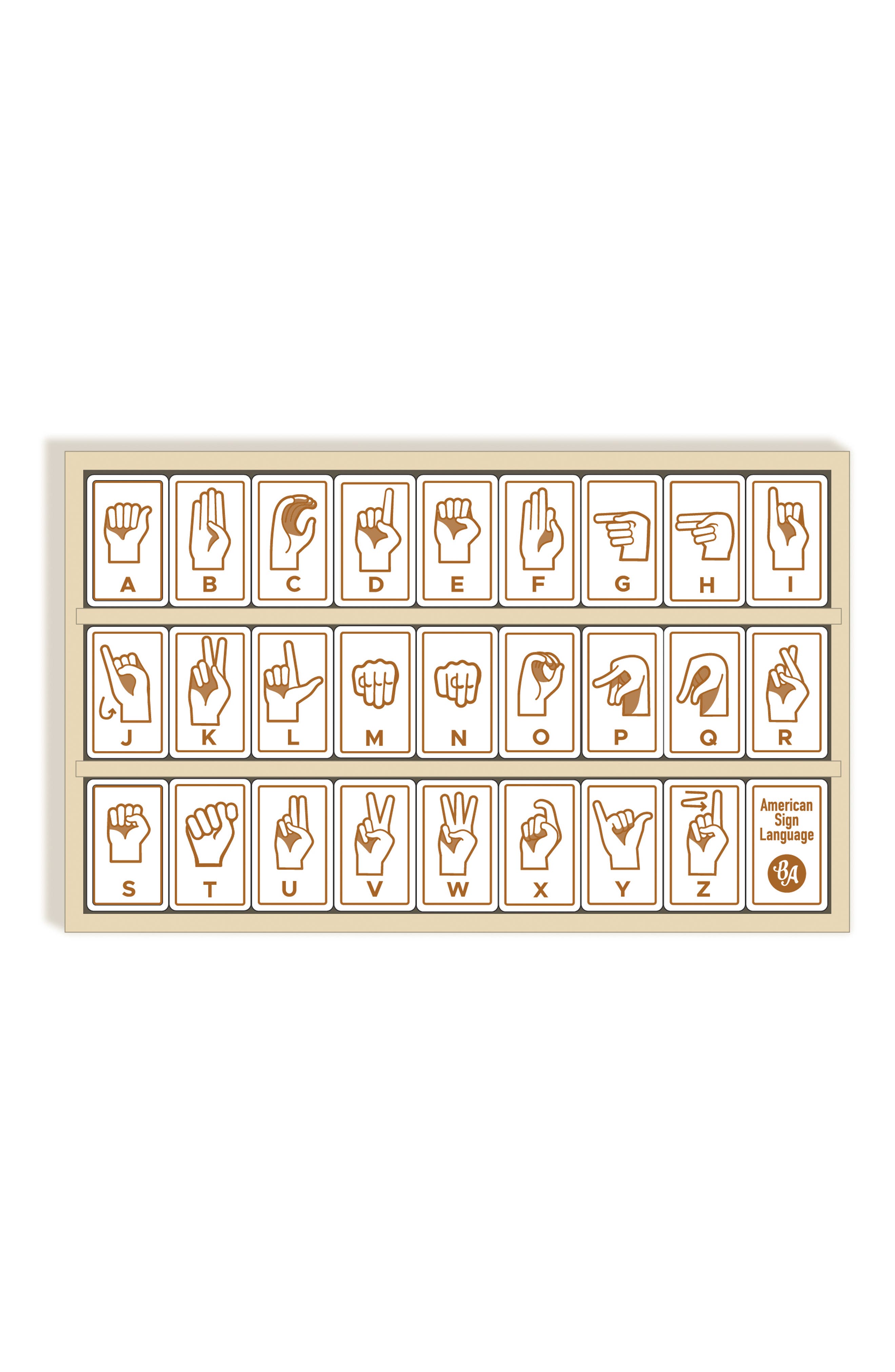 BeginAgain Toys Sign Language Alphabet Tiles | Nordstrom