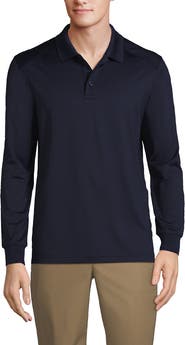 Lands' End School Uniform Long Sleeve Rapid Dry Polo Shirt