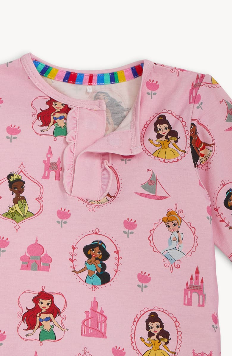 Magnetic Me Kids' Princess Royal Radiance Ruffle Fitted Two-Piece Pajamas, Alternate, color, Roylr