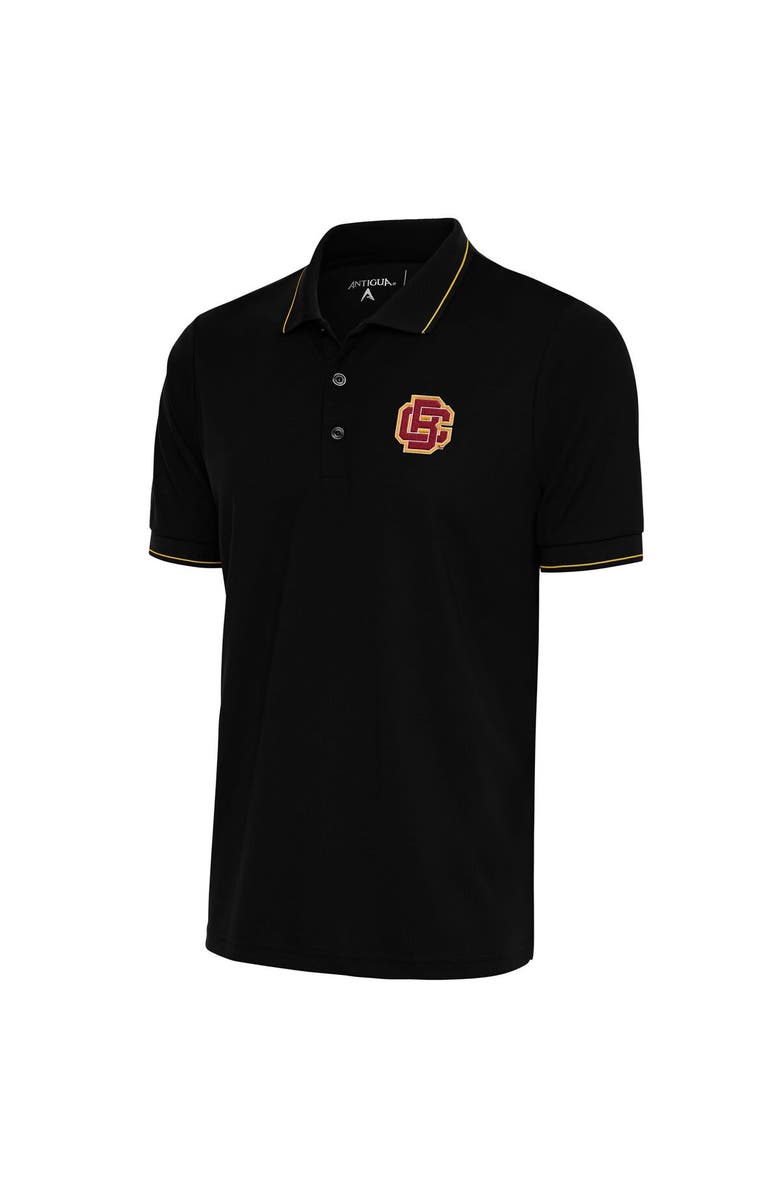 ANTIGUA Men's Antigua Black/Gold Bethune-Cookman Wildcats Affluent Polo, Main, color, 