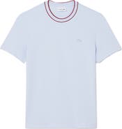 Lacoste Regular Fit Tipped Piqué Crewneck T-Shirt