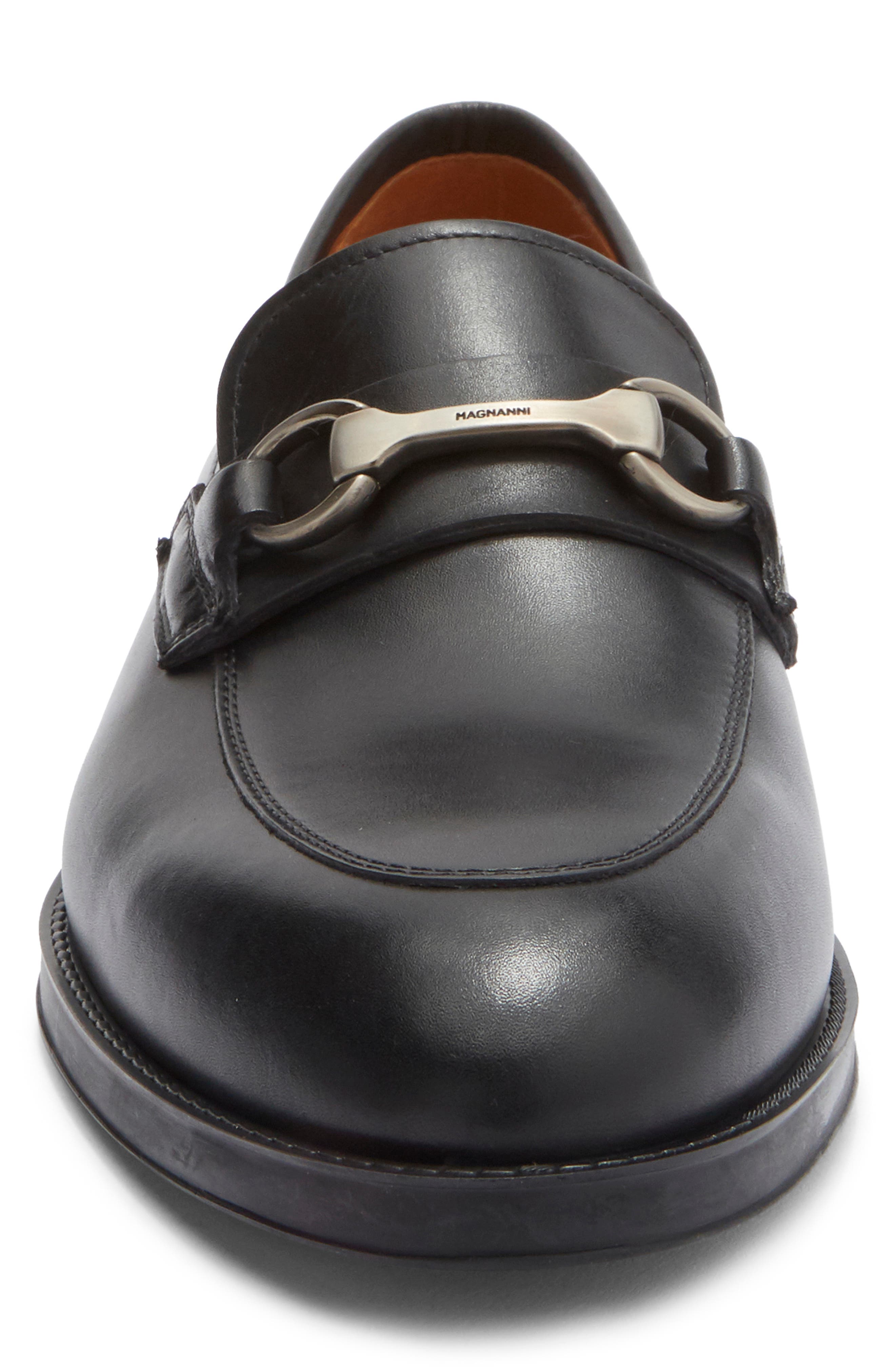 Magnanni Eddison Bit Loafer, Alternate, color, Black
