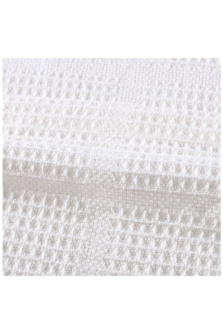 Essentials Waffle Knit Blanket, Alternate, color, WHITE