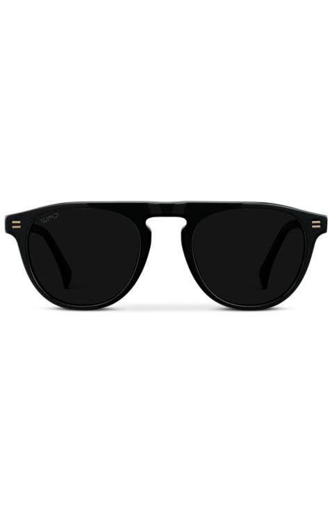 Axel - 51mm Rounded Aviator Polarized Sunglasses