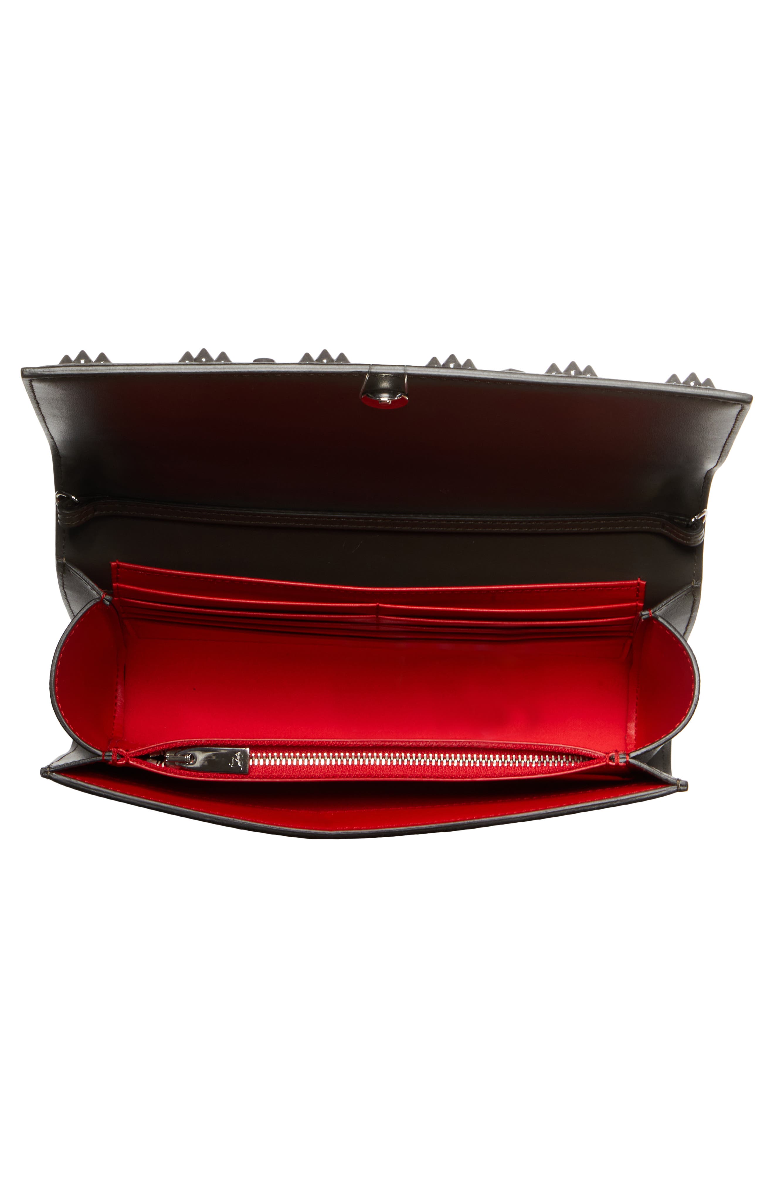 Christian Louboutin Paloma Empire Calfskin Clutch, Alternate, color, 