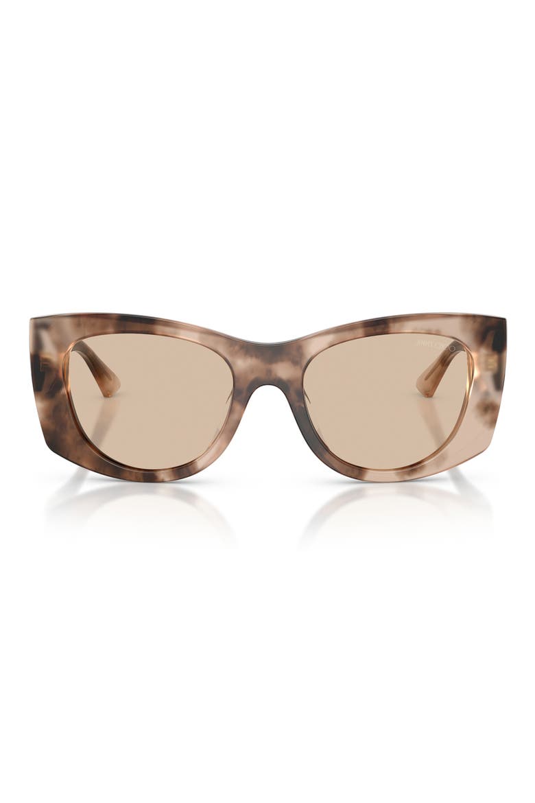52mm Butterfly Sunglasses, Main, color, CHAI HAVANA / LIGHT BROWN