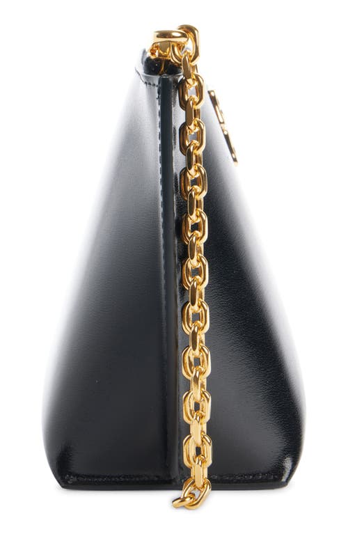 Givenchy Small 4g Liquid Calfskin Clutch In Black