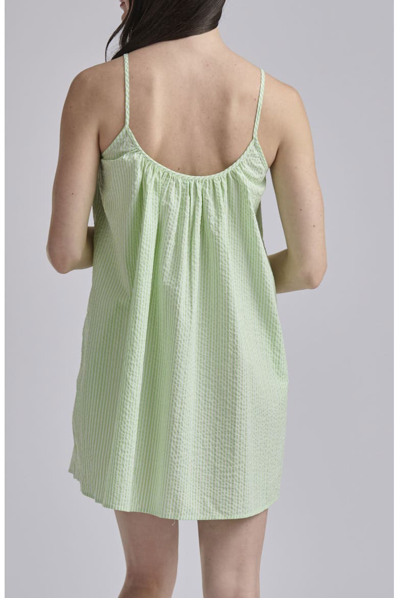 Seersucker Nightgown, Alternate, color, PISTACHIO GREEN
