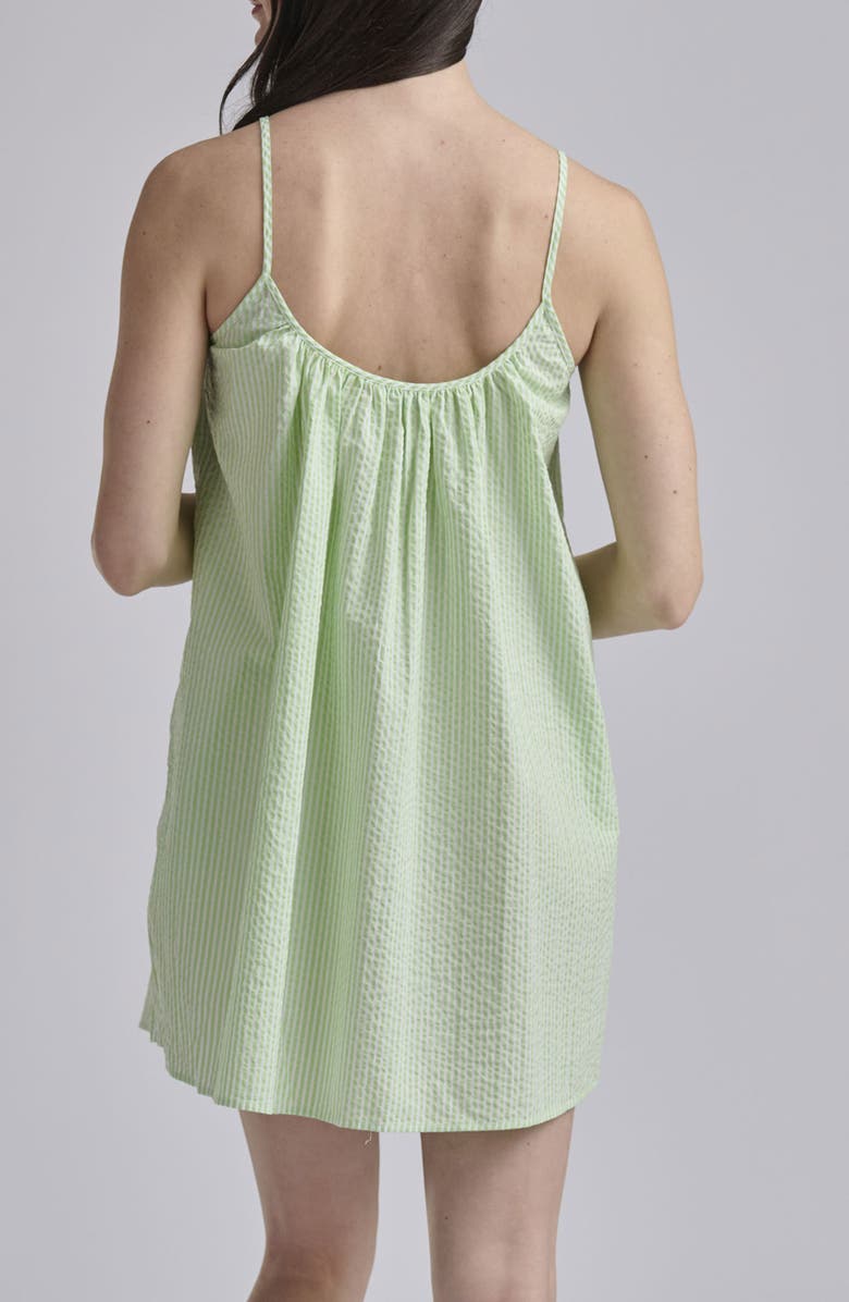 Polo Ralph Lauren Seersucker Nightgown, Alternate, color, Pistachio Green