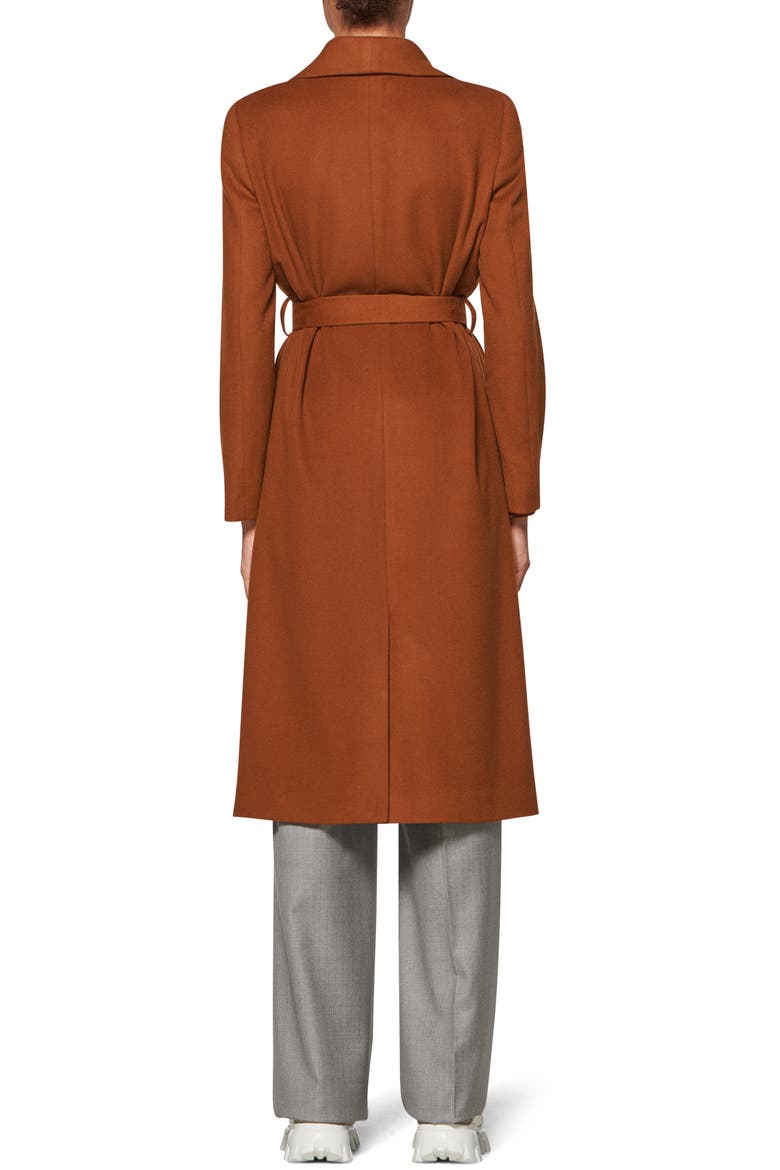 Blake Belted Wool Coat, Alternate, color, RUST