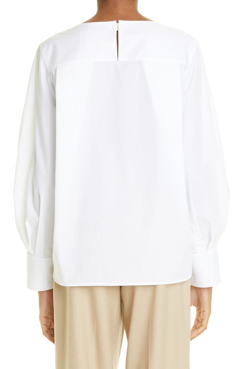 Maria McManus Cocoon Sleeve Stripe Organic Cotton Poplin Top, Alternate, color,