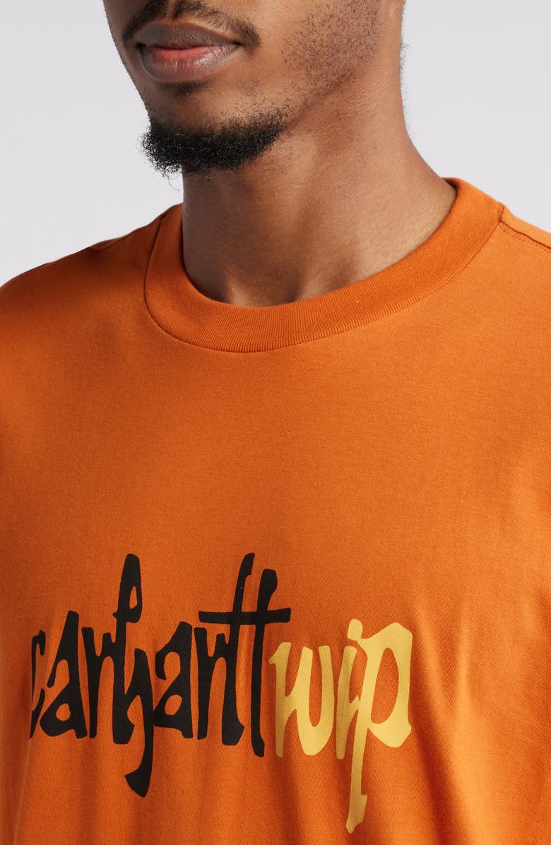 Carhartt Work In Progress Brush Loose Fit Organic Cotton Graphic T-Shirt, Alternate, color, 