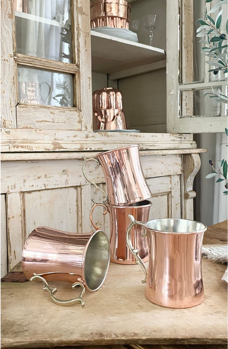 Coppermill Kitchen Vintage Inspired Cocktail Mugs, Alternate, color, Copper