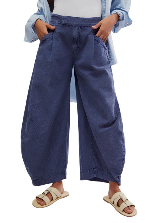 Tegan Washed Cotton Barrel Pants