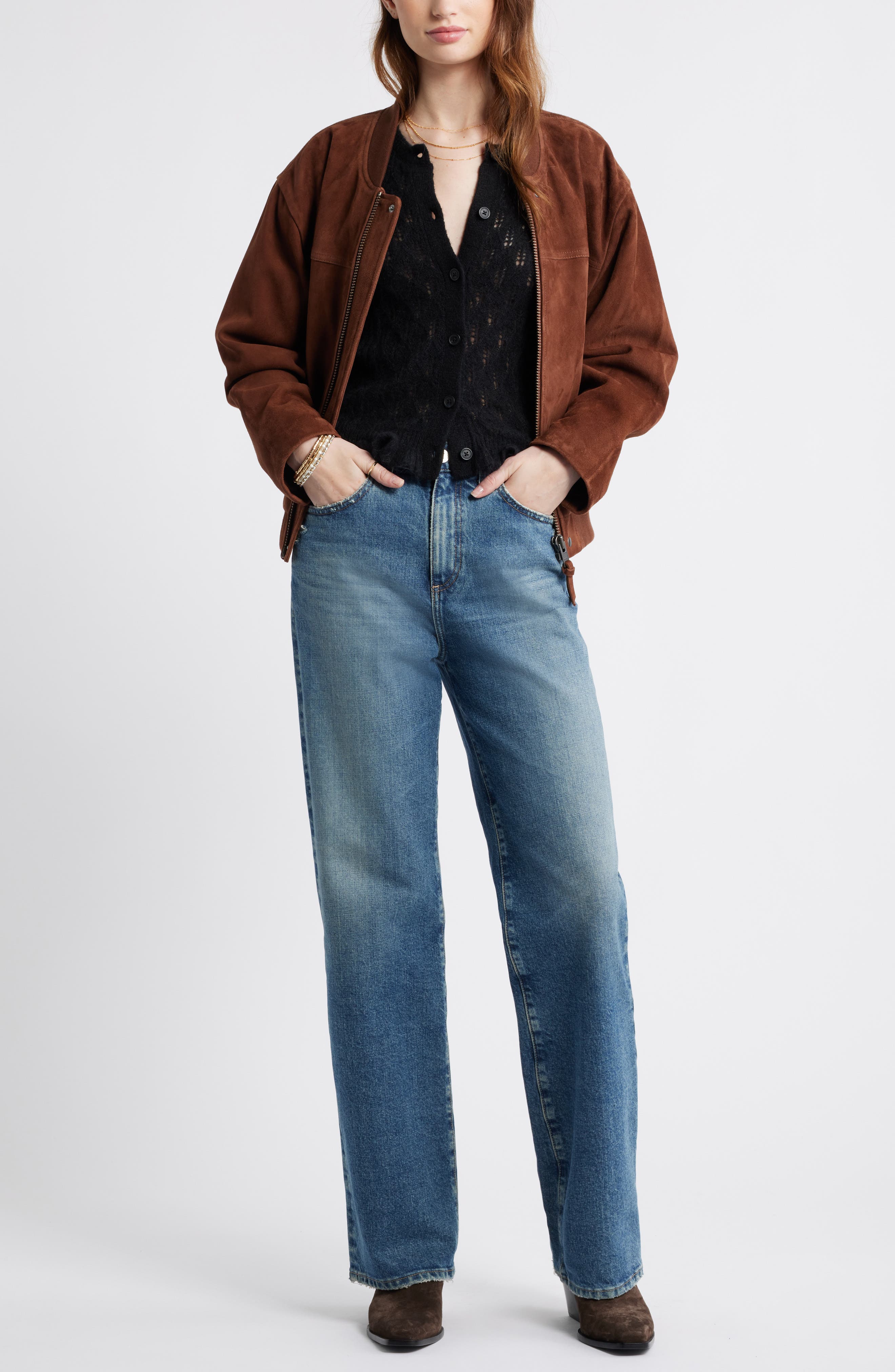 Pointelle Ruffle Edge Cardigan - image 2