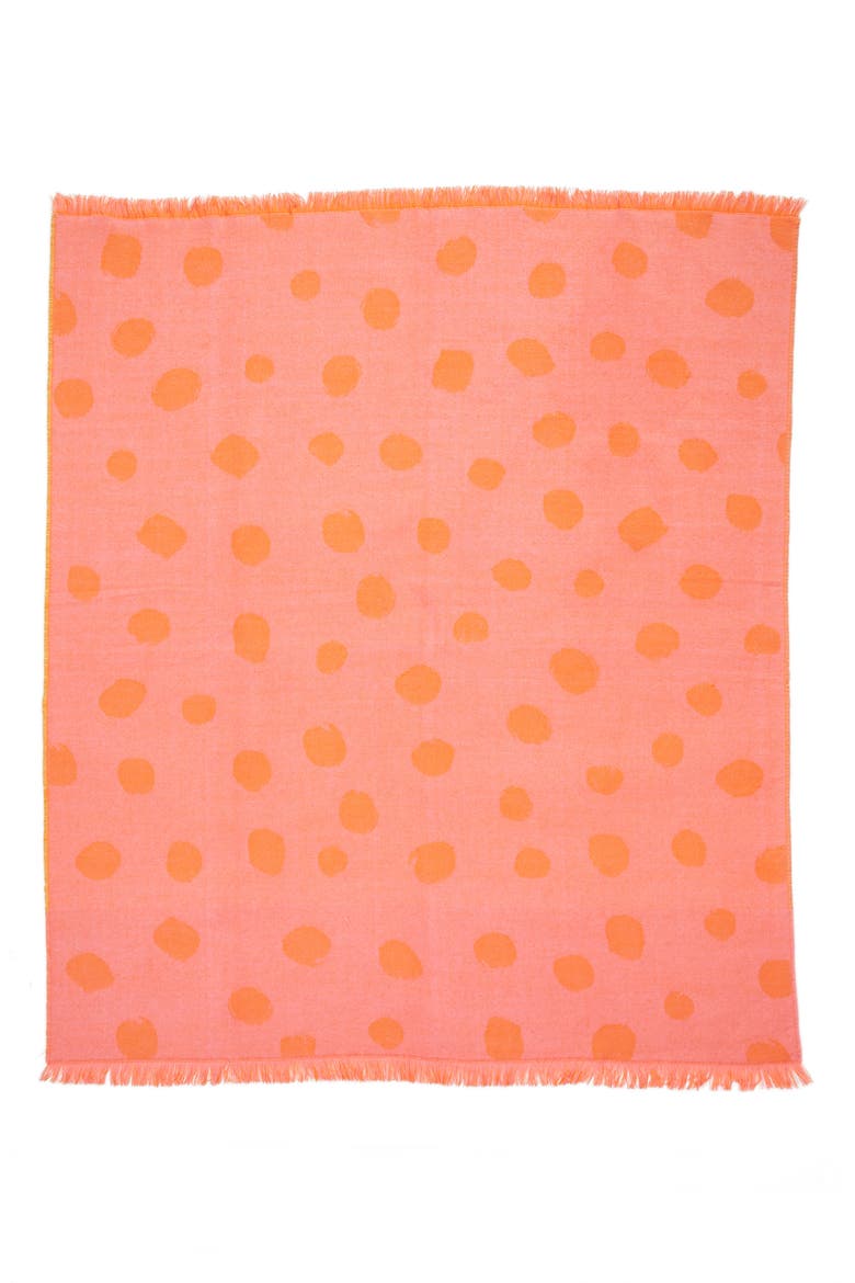 Cristina Martinez Sunshine Throw Blanket, Alternate, color, ORANGE FLURO SUNSHINE