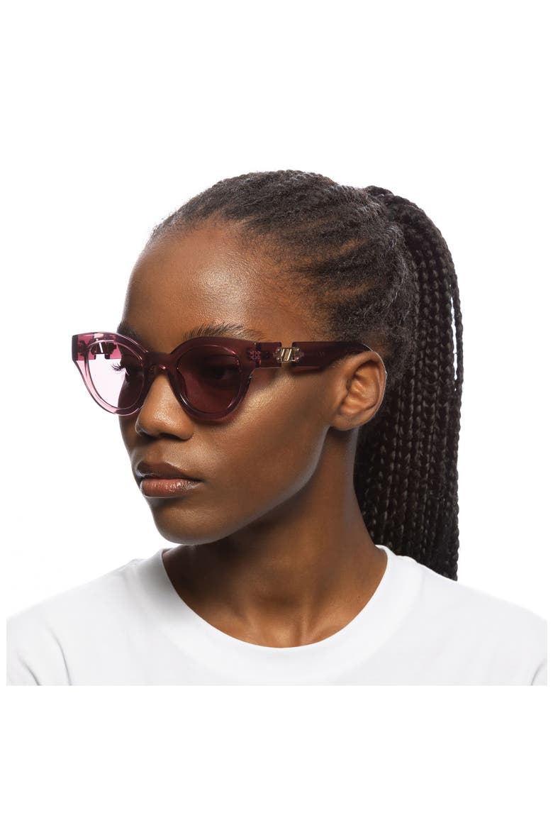 Deja Nu 49mm Cat Eye Sunglasses, Alternate, color, MULBERRY