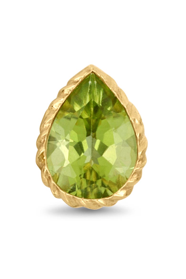14K Gold Peridot Stud Earrings, Alternate, color, 14KY 2PEPS1.3