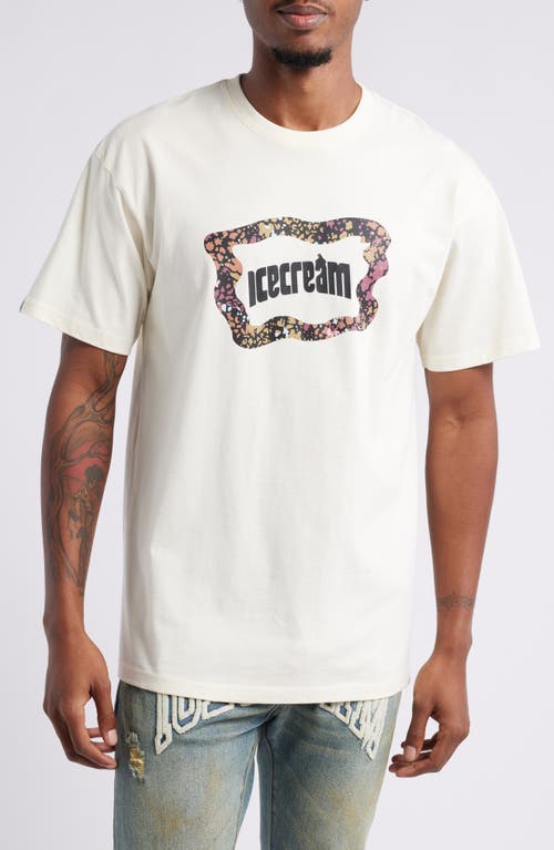 ICECREAM Flag Graphic T-Shirt in Antique White 