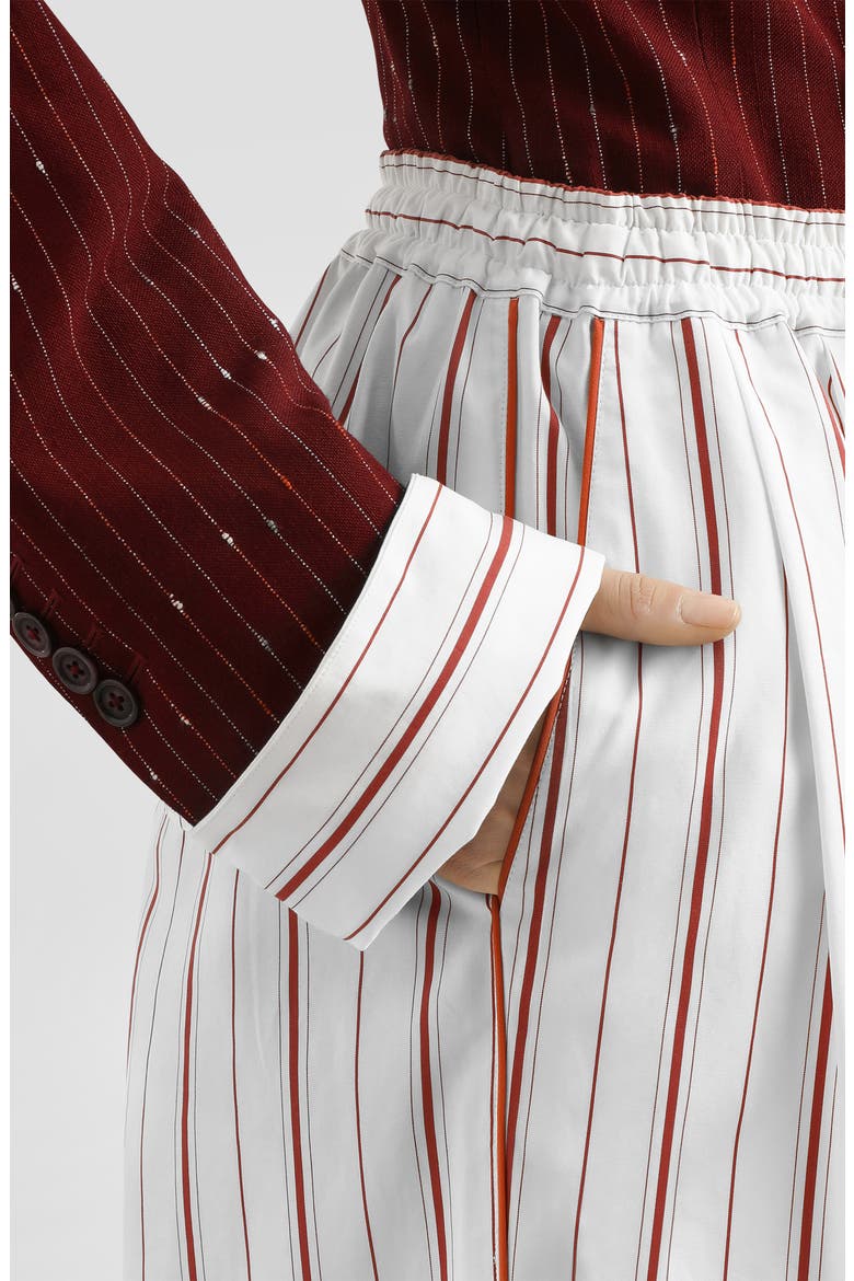 Taormina Pinstripe Jacket, Alternate, color, S8053 STRIPED - DARK RED