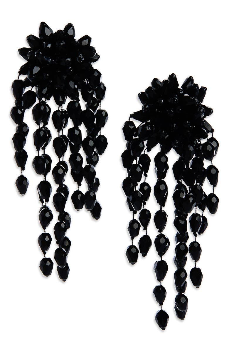 Isabel Marant Hanabi Beaded Clip-On Drop Earrings, Main, color,