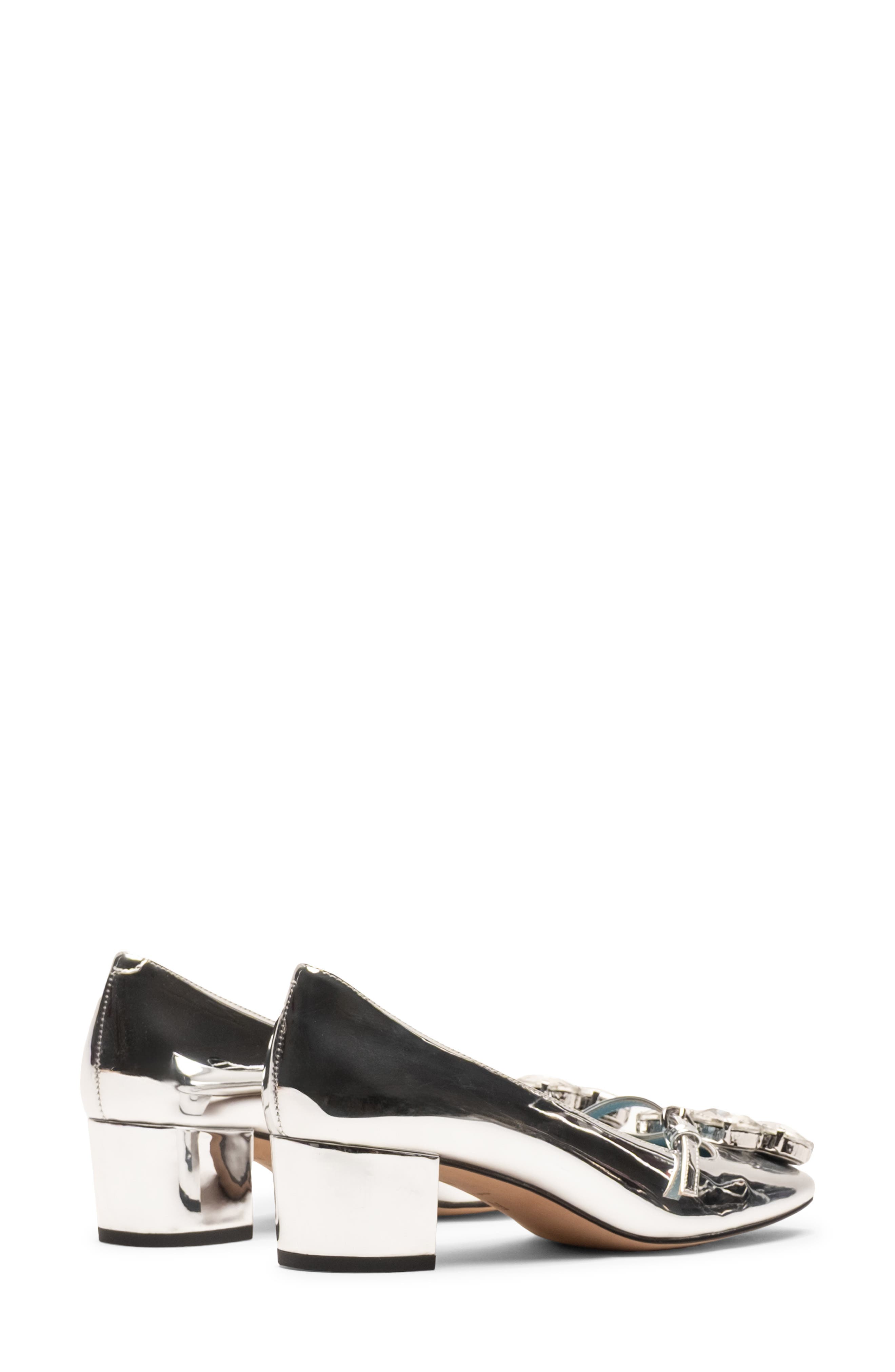Josephine Faux Leather Mary Jane Pump, Alternate, color, SILVER