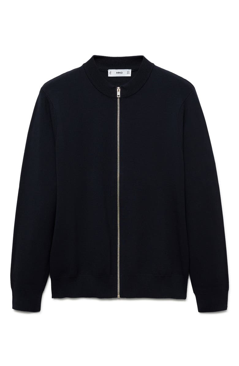 MANGO Zip-Up Cardigan, Alternate, color, 