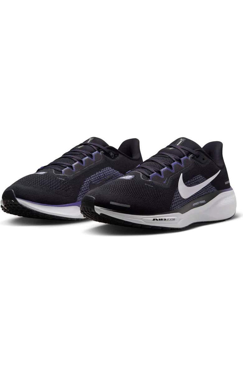 Nike Unisex Nike Black TCU Horned Frogs Zoom Pegasus 41 Running Shoes, Alternate, color, Black