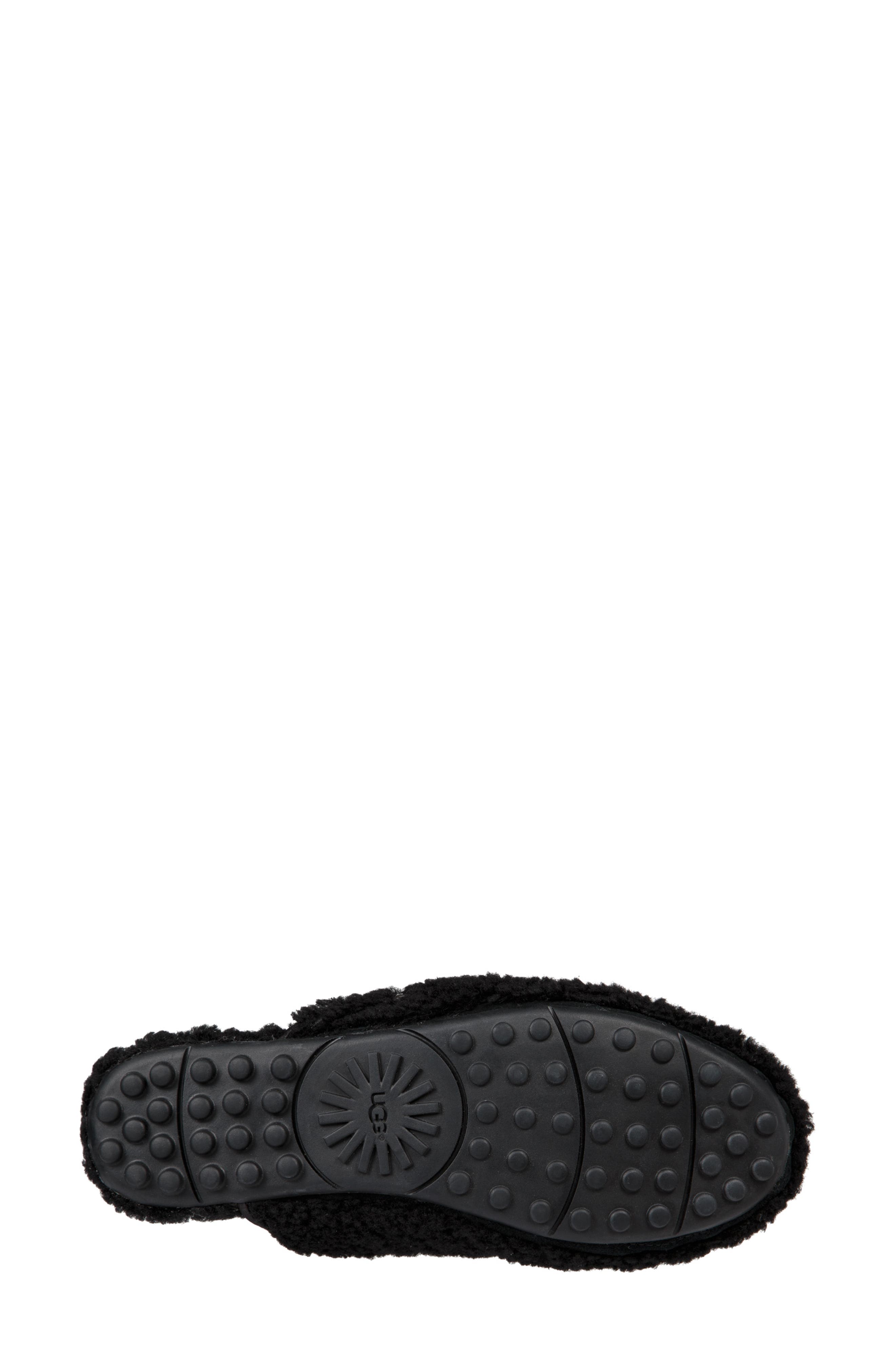 Lane Fluff Genuine Shearling Loafer Slipper, Alternate, color, BLACK