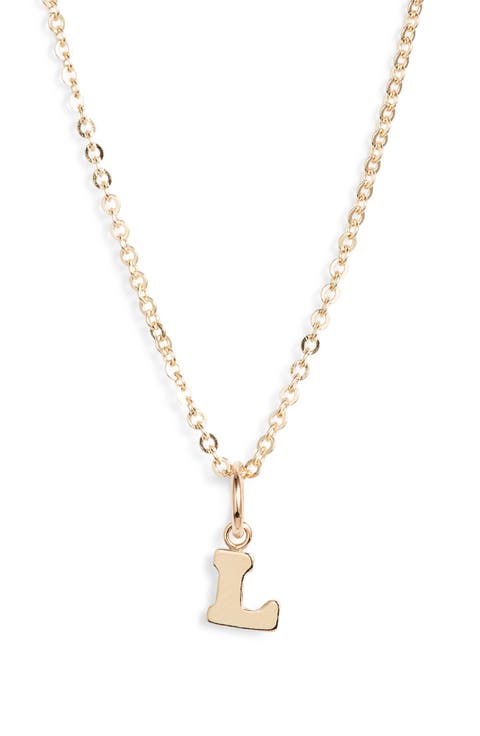 Initial Pendant Necklace