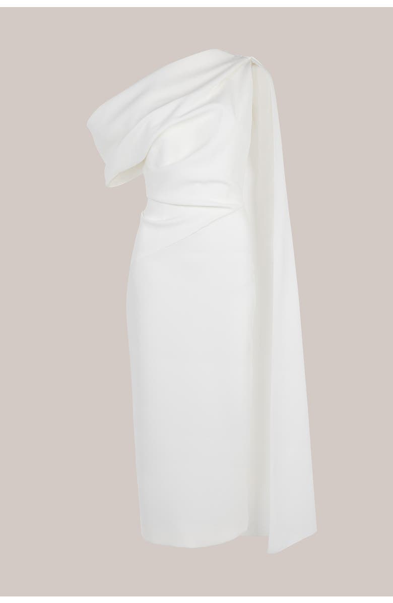 Roksanda Maite Crepe Bridal Dress, Alternate, color, Ivory