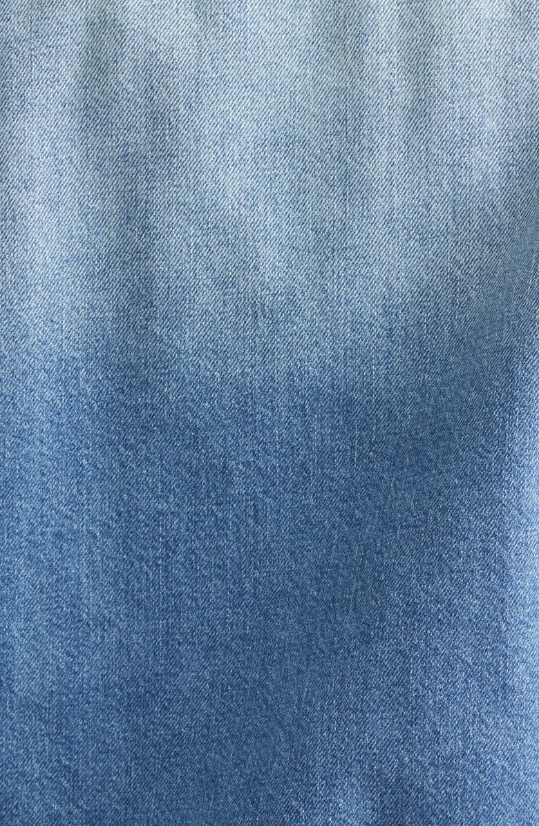 Stella McCartney Deconstructed Denim Jacket, Alternate, color, Mid Blue