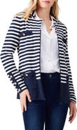 NIC+ZOE City Charm Stripe Sweater Jacket
