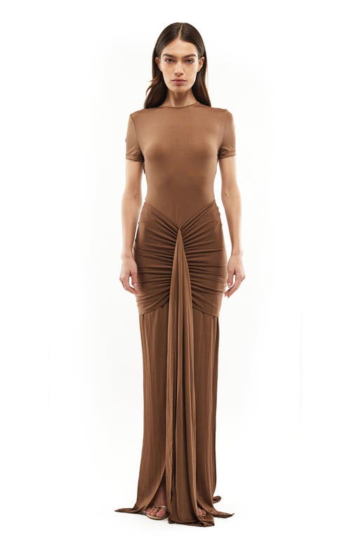 Mother Of All Viola T Shirt Dress In Brown