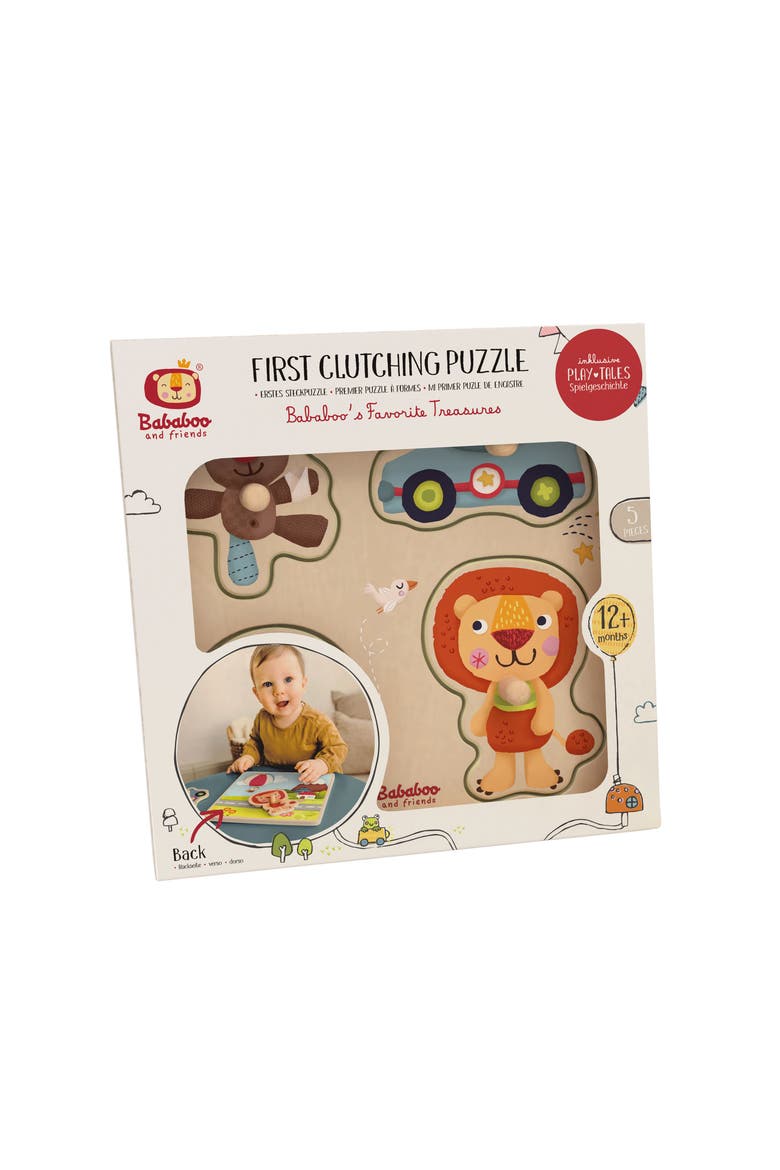 Bababoo Lion Favorite Treasures Clutching Puzzle, Alternate, color, Multi