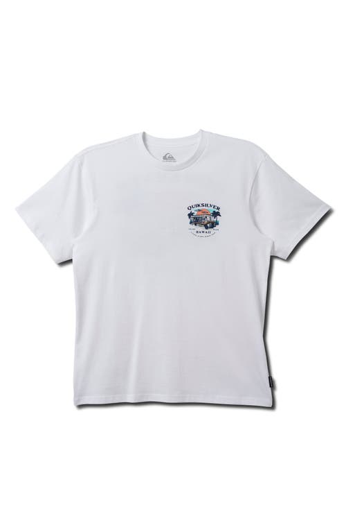 Quiksilver Hi Shave Ice Graphic T-shirt In White