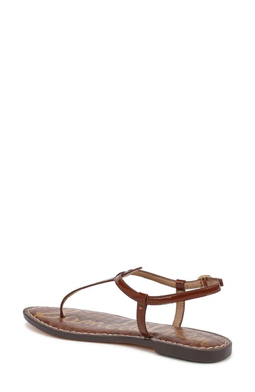 Sam Edelman Gigi T-strap Sandal In Burgundy