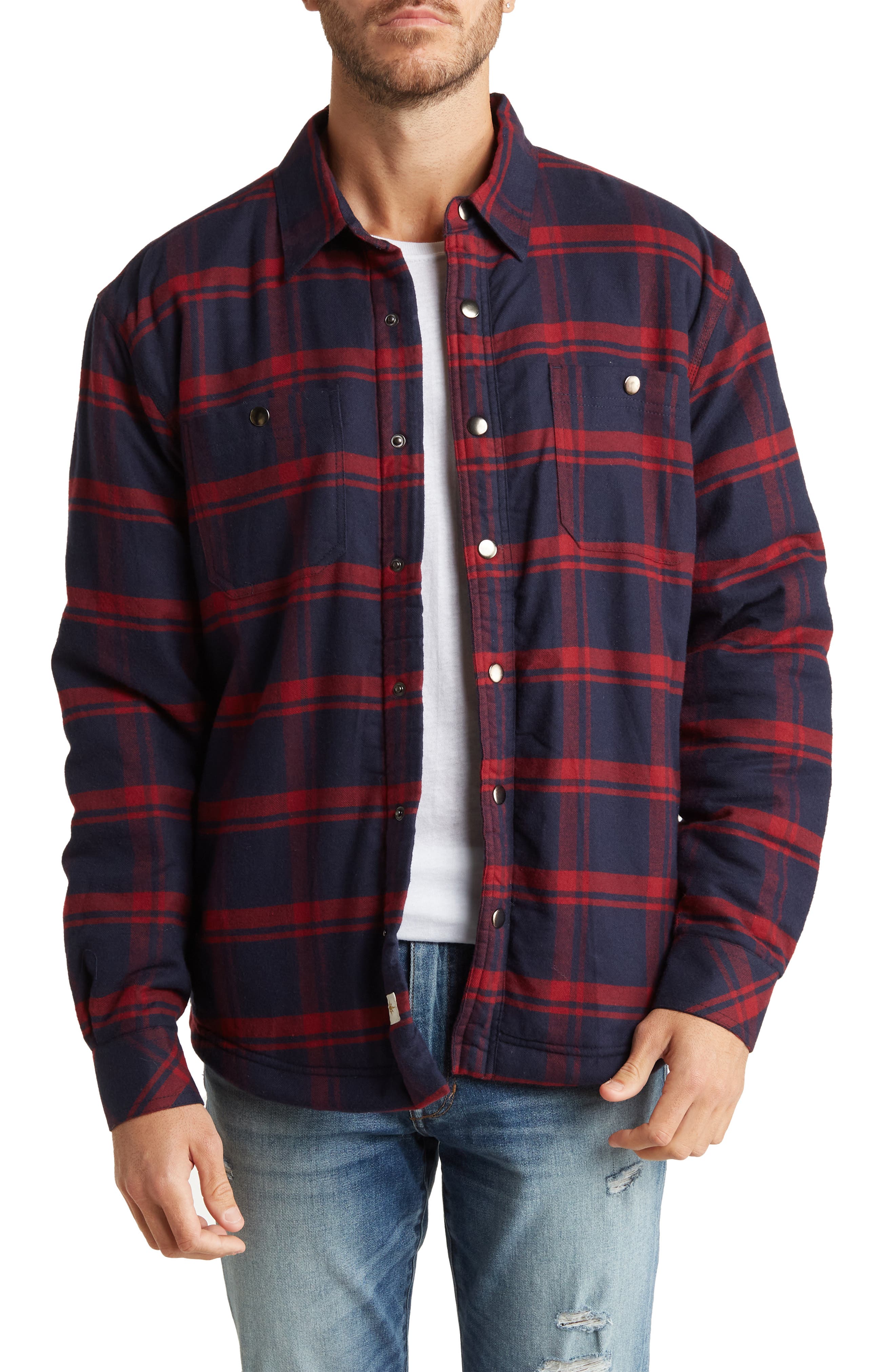 Coastaoro Tristan Plaid Flannel Shirt Jacket