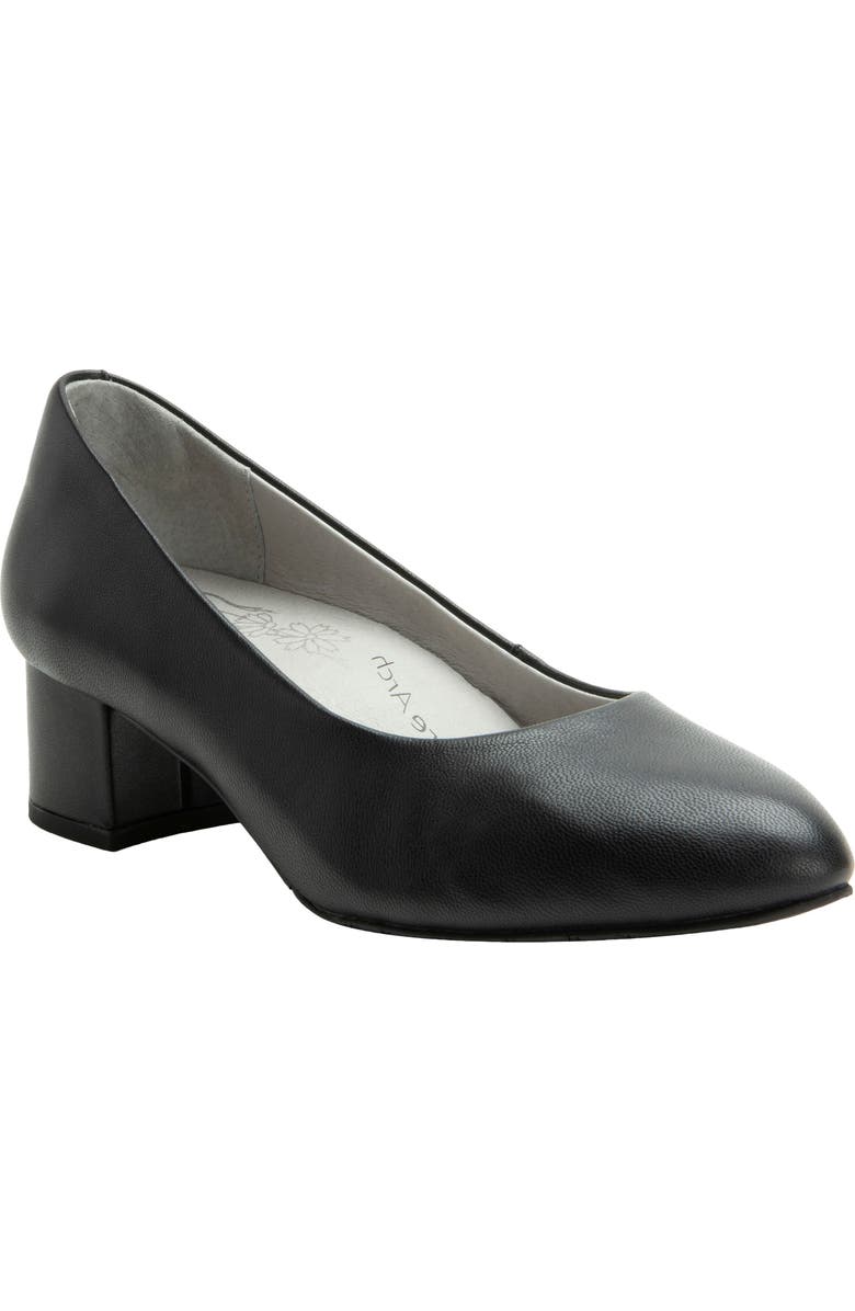Alegria by PG Lite Lisah Almond Toe Pump, Main, color, Black