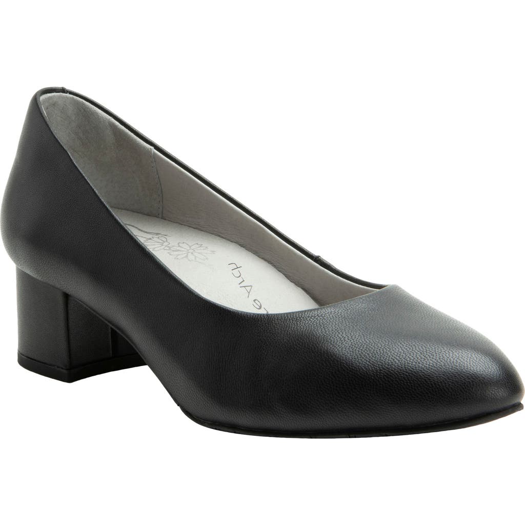 Alegria By Pg Lite Lisah Almond Toe Pump In Black