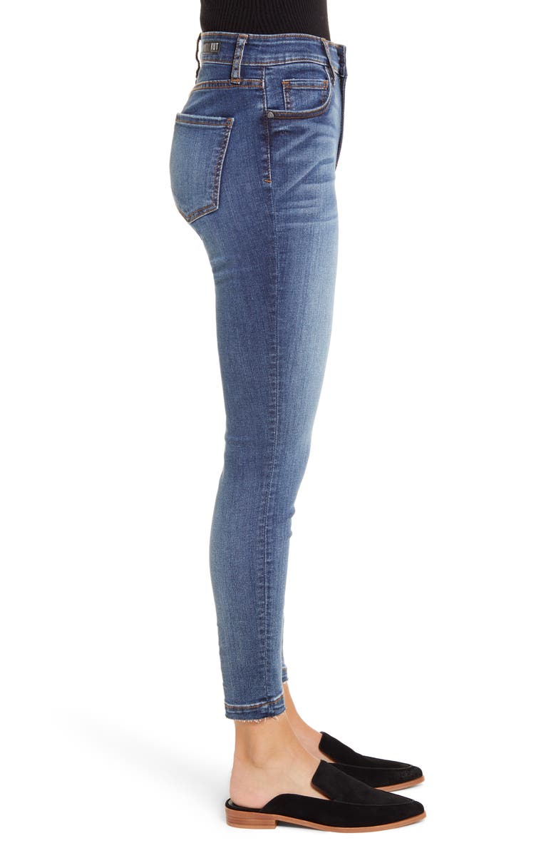 KUT from the Kloth Donna High Waist Ankle Skinny Jeans, Alternate, color,